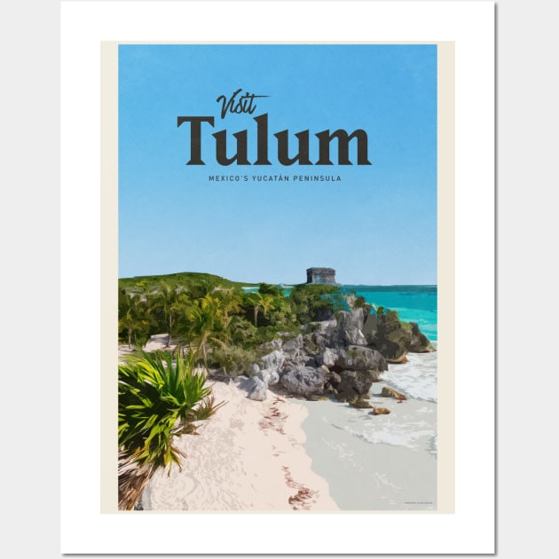 Visit Tulum Wall Art by Mercury Club